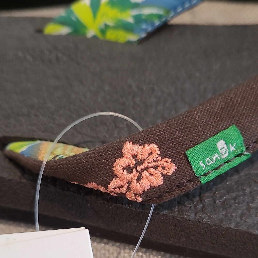 Sanuk Brown Thong Sandals - Picture 5 of 14
